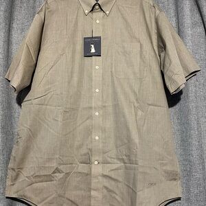NWT Daniel Cremieux Men's Casual Button Down Shirt - Taupe